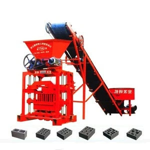 QTJ4-35 small manual moulding cheap concrete hollow block making machines for home business price maquina bloquera ponedora