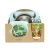 Quality assurance Environmental Protection Green Kids Square Bamboo Dinner Set