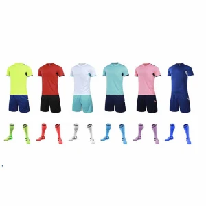 Quick Dry Knitted Jacquard Sublimation Printing Soccer Uniform Wholesale Sports Football Jersey Shirt