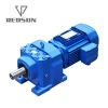 R series Helical foot mounted hellical gearbox rpm reducer 1400 rpm motor speed reduce gearbox