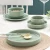 Import Reactive Glaze Dinner Set Dinnerware Sets Green Bowl Plate cup Ceramic Porcelain China Gift can be purchased separately from China