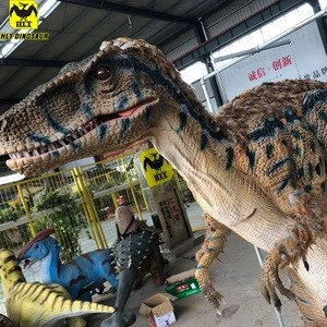 realistic raptor dinosaur costume realistic artificial dinosaur model animatronic model in amusement games
