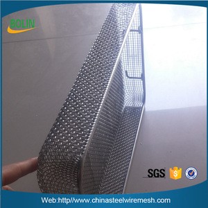 Rectangle /square /round corrosion resistance stainless steel wire mesh hanging basket strainer with lid