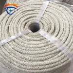 Refractory ceramic fiber square braided rope 6mm for fireplcae
