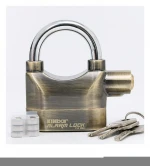 Remote bicycle motorcycle u shape alarm padlock