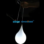 remote control rgb color changing led water drop hanging lamp hotel restaurant decorating led ceiling pendant lighting