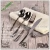 Import Restaurant cutlery, gold cutlery sets, Plastic flatware used restaurant dinnerware from China