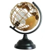 Revolutionary Shining Illuminated World Globe Abstract Metal Geography Map Acrylic Stand for Office Desk Decorative Lighting