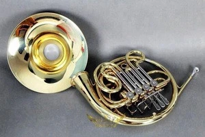 Roffee Musical Brasswind Instrument Conn Style 8D Gold Lacquer F Key Bb 3 Key Double French Horn