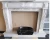 Roman statue style natural stone mental white calacatta  marble fireplace