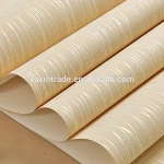 Room interior elegant decoration wallpaper non-woven 3D striated wall paper