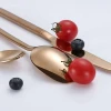 Rose gold Restaurant stainless steel spoon fork flatware sets, inox cutlery