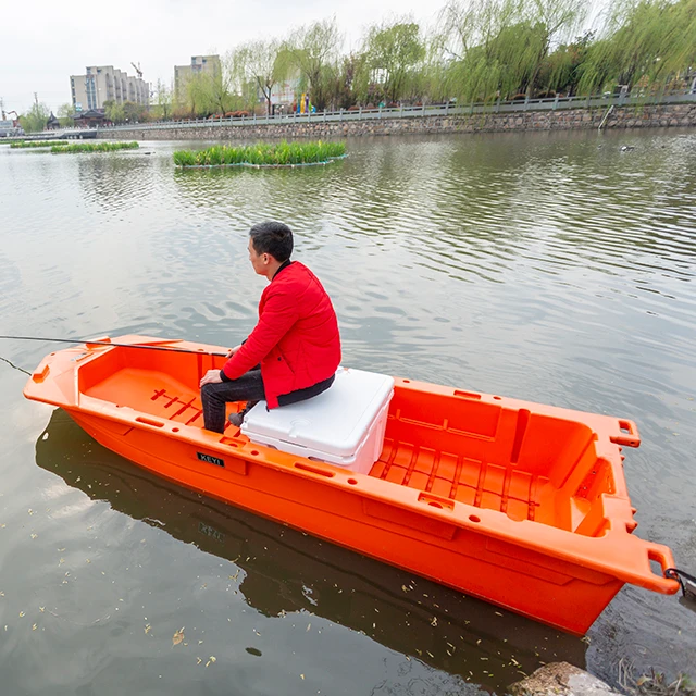 Rotomolded durable plastic rowing boat small fishing boat with lower price