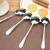 Import Round Kitchen Cutlery Dessert Tea Coffee Dinner Spoon Stainless Steel Baby Spoon from China