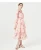 Import Ruffled dress for women spring fashion dress long sleeve chiffon layer dress with waist elastic and tassels 2019 new from China