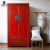 Import Rustic antique finish Chinese reproduction furniture classical customized furniture wardrobe China traditional  red wardrobe from China