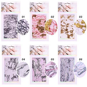 salon New Style Silk Line Foil Wire Mesh Nail Stickers Golden/Pink/Silver Transfer Accessories DIY Nail Art Decoration 3D