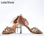 Satin Dance Shoes Crystal Rhinestone Latin Dance  Ballroom SALSA Dance Shoes