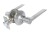 Import Satin Nickel Tubular Lever Door Handle Lock Set Interior Brushed Nickel Keyed Entry Door Lock with Keys from China