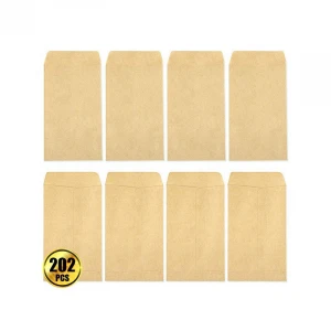 Seed paper envelopes small brown kraft coin envelopes for garden, small parts
