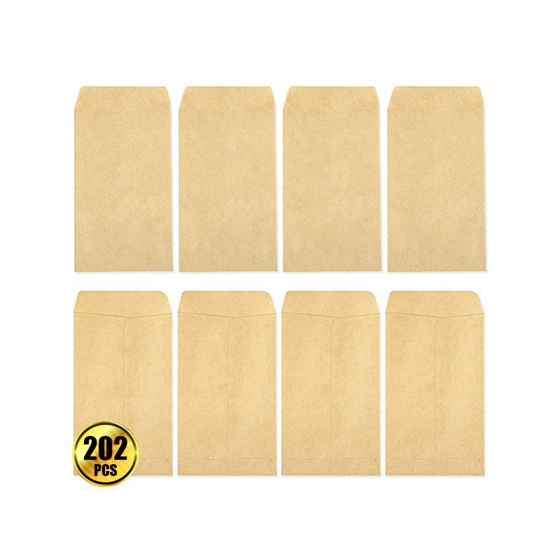 Seed paper envelopes small brown kraft coin envelopes for garden, small parts