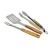 Import Set of 3 BBQ Tools with Acacia Wood Handle BBQ Accessories from China