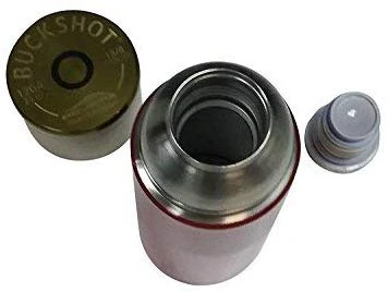 Shotgun Shell Bullet Shape Double Wall Vacuum Insulated Thermos Bottle 25 Ounce Shot Gun Shell flask