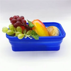 Silicone Collapsible Lunch Box Foldable Food Container