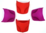 Silicone Mini Oven Mitts Cooking Pinch Nonslip Gripper Silicone Gloves Hot Pot Holder High Heat Resistance
