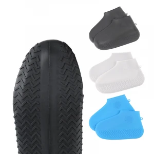 Silicone Waterproof Shoe Covers Shoe Covers for Rain Non-Slip Durable and Reusable Shoe Protectors Covers for Men Women and Kids