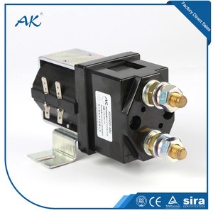 Single Coil 12V 400A Used In Car Batteries DC Solenoid Contactor With Micro Switch