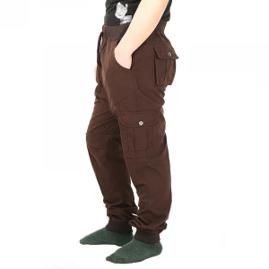 Six-pocket trousers Mens woven fabrics Casual pants