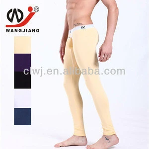 Skin color men long johns /Casual pants tight trousers