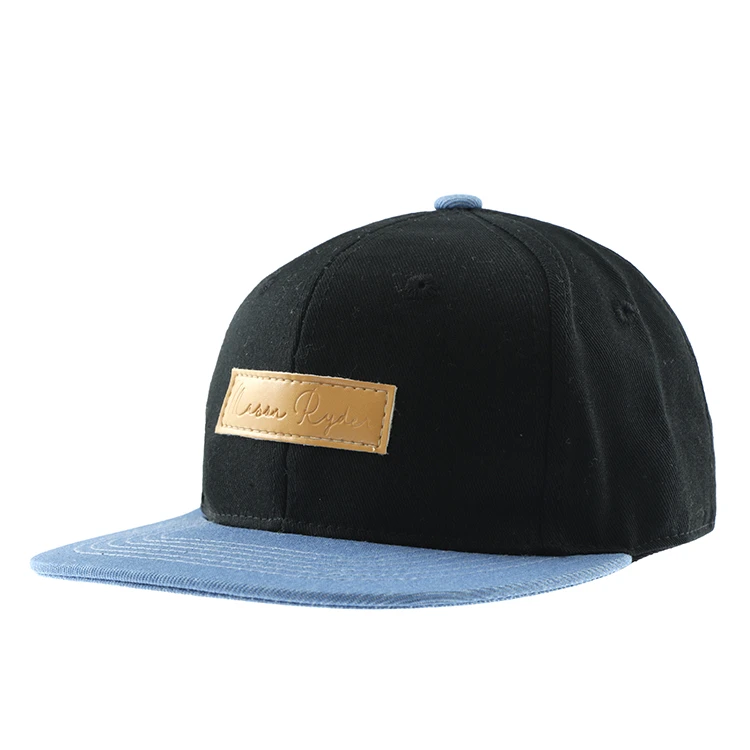 Small Size Children cotton leather patch Snap back Hat Hip Hop Caps Kids Snapback cap