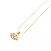 Snake Chain Rhinestone Filled Ladies Eye Geometric Gold Jewelry Necklaces,Crystal Pendant Necklaces Jewelry