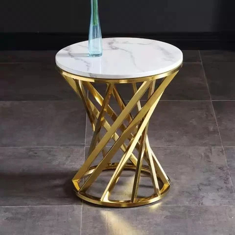 Sofa set furniture metal side table sofa side table stone side table for sofa