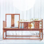 Solid wood crib baby rocking chair cradle chair newborn comfort bed baby rocker chair