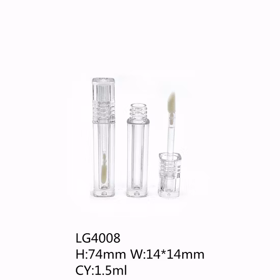 1.5ml Square Lipgloss Empty Case New PETG Bottle Empty Lipgloss Tube