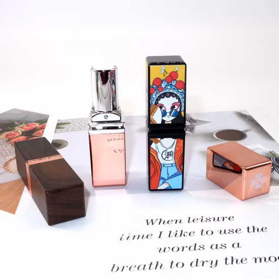 Import Eml Ls2468 Matt Black Square Shape Plastic Lipstick Case 12.1mm Inner Cup Size 3D Printing Empty Lipstick Tube from China