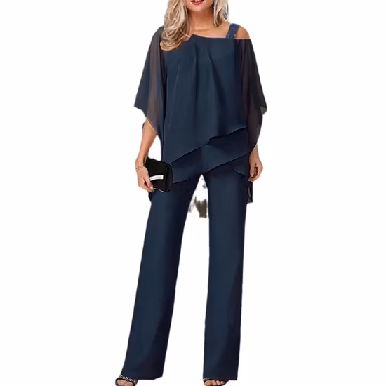 Import Womens Top and Pants Set for Parties 2025 Spring Summer Autumn Collectio from China
