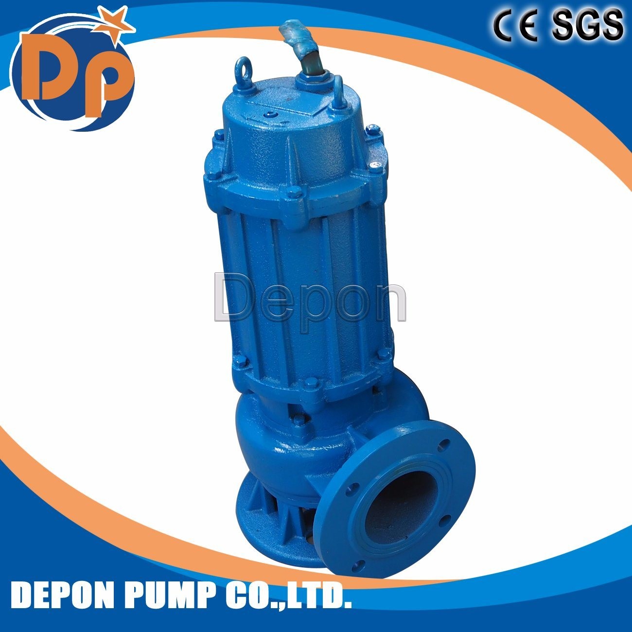 SS304 Wq Centrifugal Industrial Dewatering Pool Pond Centrifugal Solids Dirty Waste Water Transferring High Flow High Pressure Submersible Sewage Water Pump