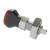 Stainless Compact Spring Loaded Index Bolt with Red Knob