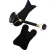 Import stainless steel black agate roller/ gua sha board body massage tool set skin care jade roller from China