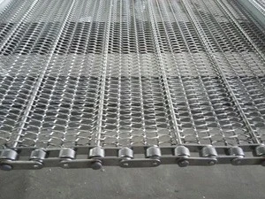 stainless steel chain belt, driven by roller chain