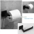 Import Stainless Steel matt black 4 Pieces Bathroom Hardware Set Towel Bar Set with paper holder from China