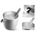Import Stainless steel metal champagne ice bucket with ice cubes and tong set from China