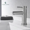 Stainless steel single handle taps one hole waterfall mixer sinks face bathroom wash basin faucet
