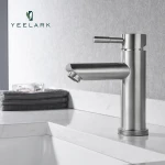 Stainless steel single handle taps one hole waterfall mixer sinks face bathroom wash basin faucet
