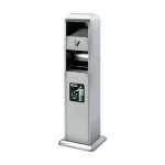 Stainless Steel waste bin cigarette butts dust bin