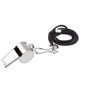 Stainless Steel Whistle with Lanyard, Sports Referee Whistles for School Sports, Emergency, Competition, Training